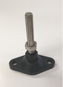 40MM M10X60MM BOLT DOWN MS A-JUSTA-FOOT